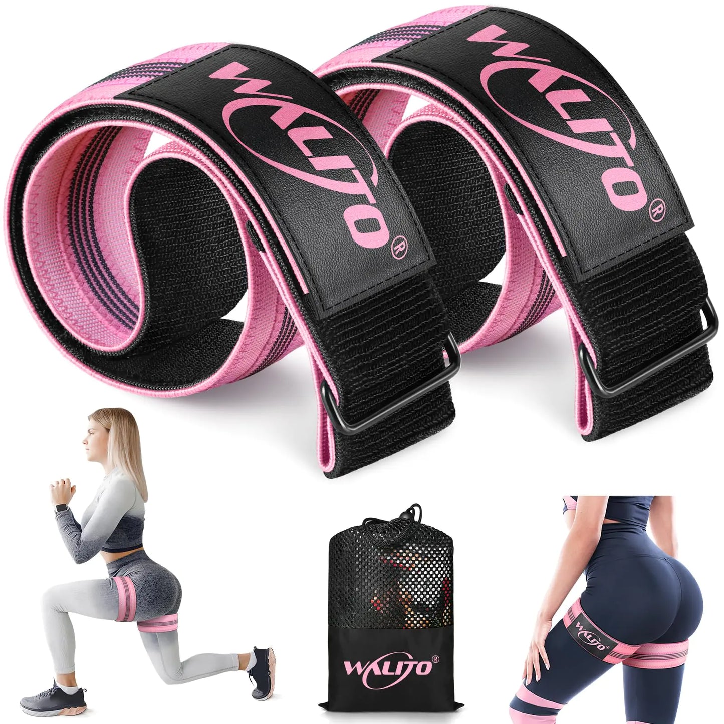 ACL Thrive Women's Glute & Lower Body Resistance Bands for Workout Training (Set with Exercise Guide)